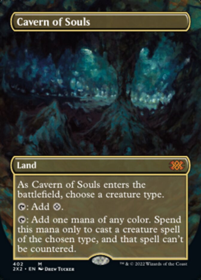 Cavern of Souls (Borderless Alternate Art) [Double Masters 2022] | Clutch Gaming