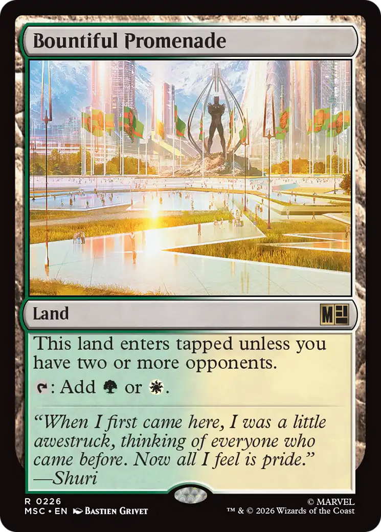 Bountiful Promenade (Surge Foil) [Marvel Super Heroes Commander] | Clutch Gaming