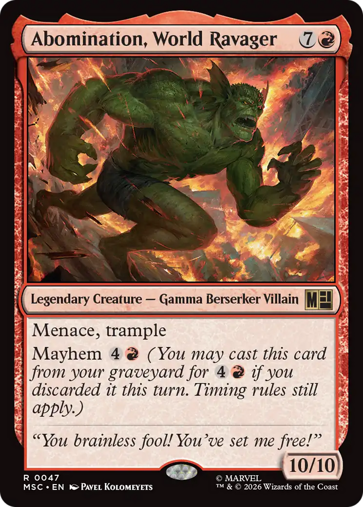 Abomination, World Ravager [Marvel Super Heroes Commander] | Clutch Gaming