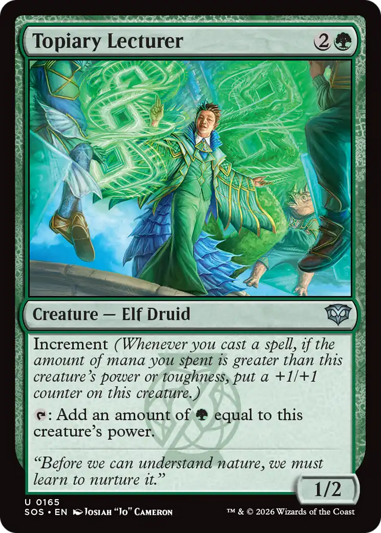 Topiary Lecturer [Secrets of Strixhaven] | Clutch Gaming