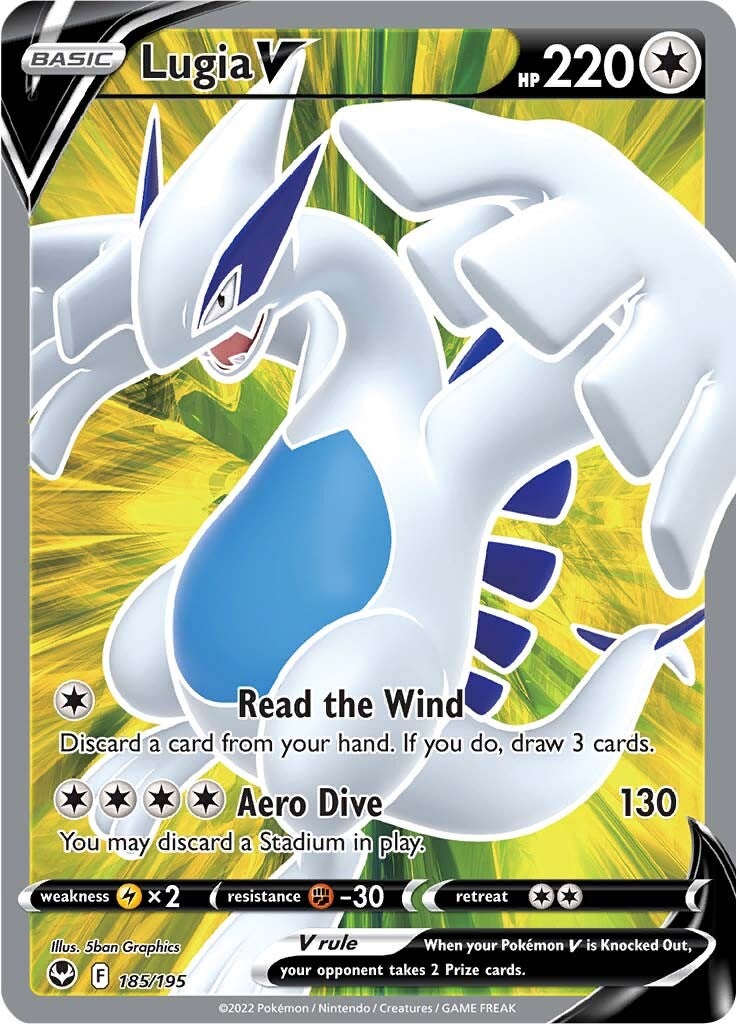 Lugia V (185/195) [Sword & Shield: Silver Tempest] | Clutch Gaming