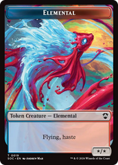 Dragon Illusion // Elemental (0019) Double-Sided Token [Secrets of Strixhaven Commander Tokens] | Clutch Gaming