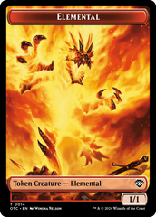 Bird Illusion // Elemental (0014) Double-Sided Token [Outlaws of Thunder Junction Commander Tokens] | Clutch Gaming