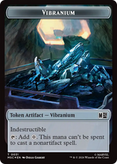 The Monarch (016) // Vibranium (031) Double-Sided Token (Surge Foil) [Marvel Super Heroes Commander Tokens] | Clutch Gaming