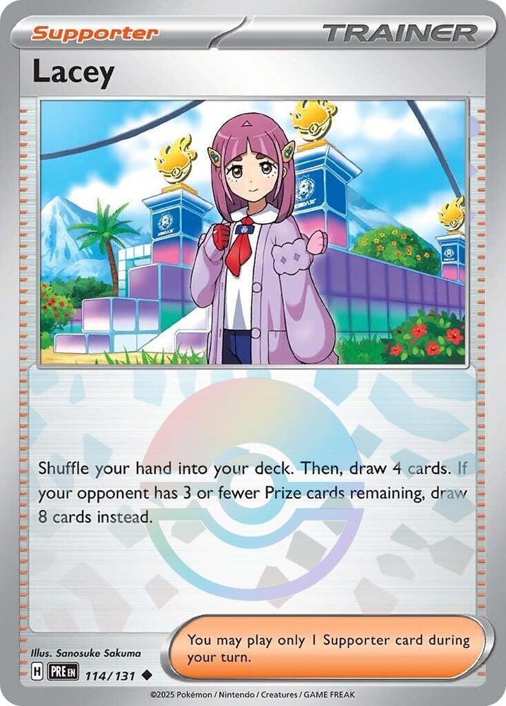 Lacey (114/131) (Poke Ball Pattern) [Scarlet & Violet: Prismatic Evolutions] | Clutch Gaming