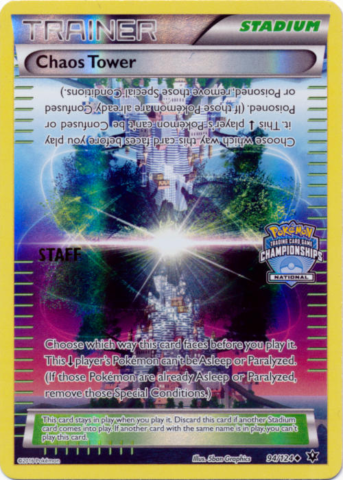 Chaos Tower (94/124) (National Championship Promo Staff) [XY: Fates Collide] | Clutch Gaming