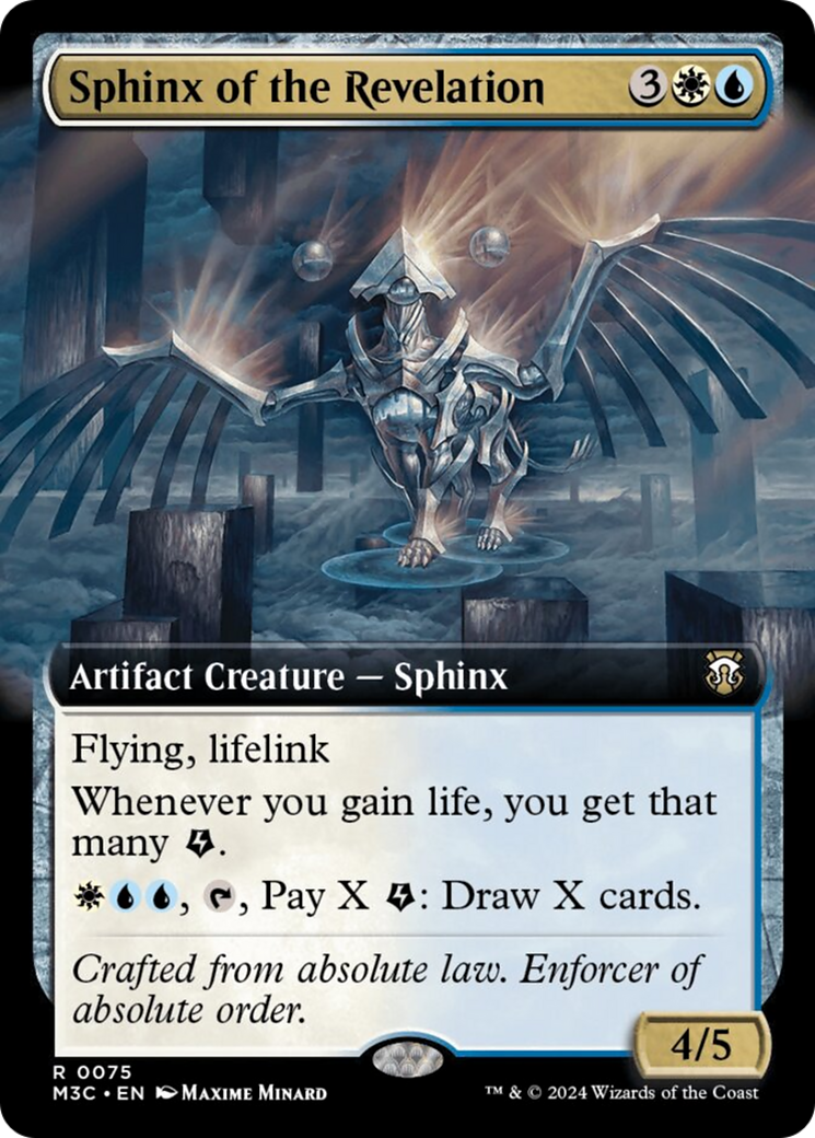 Sphinx of the Revelation (Extended Art) (Ripple Foil) [Modern Horizons 3 Commander] | Clutch Gaming