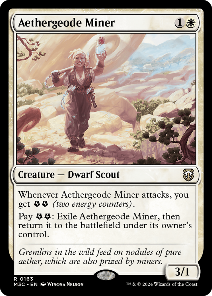 Aethergeode Miner (Ripple Foil) [Modern Horizons 3 Commander] | Clutch Gaming