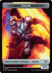 Bird // Golem (0012) Double-Sided Token [Edge of Eternities Commander Tokens] | Clutch Gaming