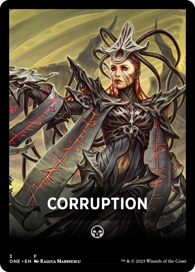 Corruption Theme Card [Phyrexia: All Will Be One Tokens] | Clutch Gaming