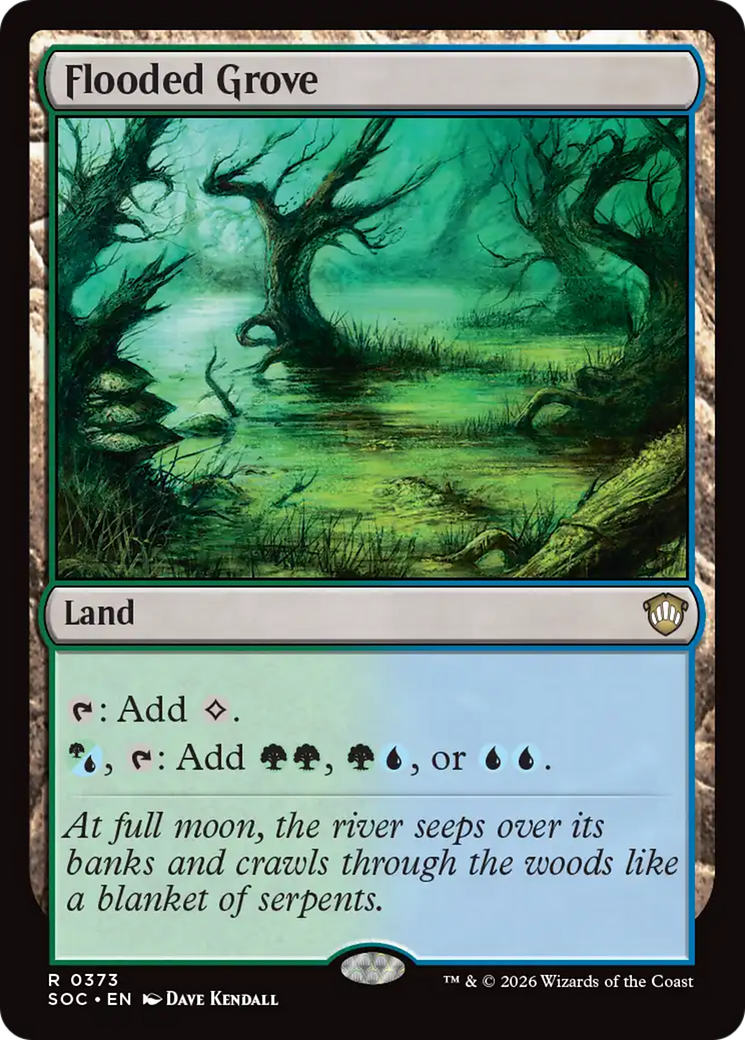 Flooded Grove [Secrets of Strixhaven Commander] | Clutch Gaming