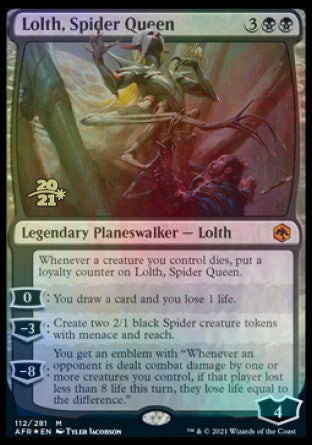 Lolth, Spider Queen [Dungeons & Dragons: Adventures in the Forgotten Realms Prerelease Promos] | Clutch Gaming