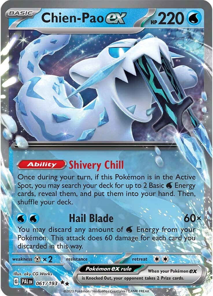 Chien-Pao ex (061/193) [Scarlet & Violet: Paldea Evolved] | Clutch Gaming