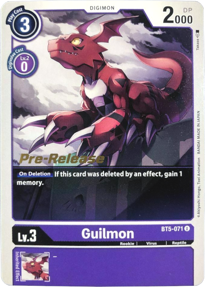 Guilmon [BT5-071] [Battle of Omni Pre-Release Promos] | Clutch Gaming