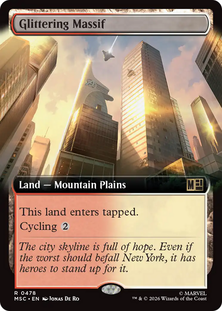 Glittering Massif (Extended Art) [Marvel Super Heroes Commander] | Clutch Gaming