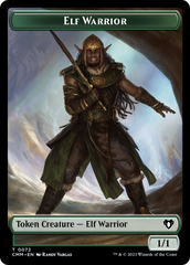 Elf Warrior // Cleric Double-Sided Token [Commander Masters Tokens] | Clutch Gaming