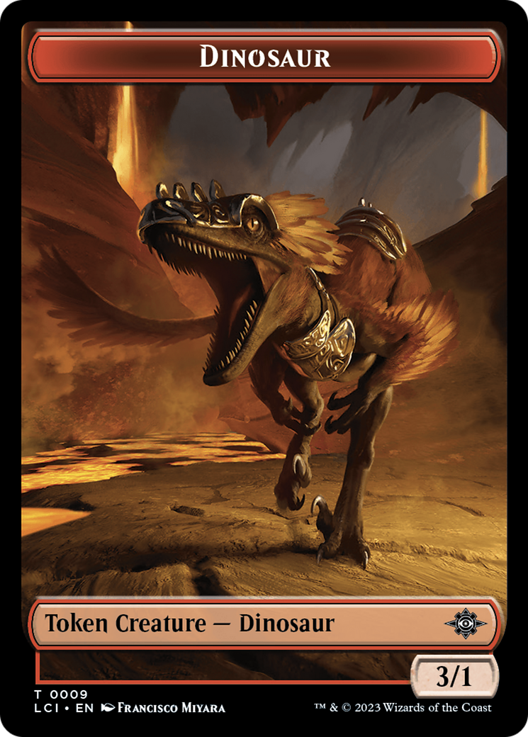 Vampire // Dinosaur (0009) Double-Sided Token [The Lost Caverns of Ixalan Tokens] | Clutch Gaming