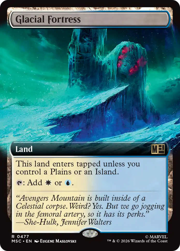 Glacial Fortress (Extended Art) [Marvel Super Heroes Commander] | Clutch Gaming