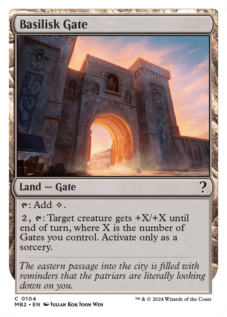 Basilisk Gate (White Border) [Mystery Booster 2] | Clutch Gaming