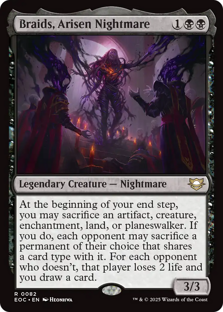 Braids, Arisen Nightmare [Edge of Eternities Commander] | Clutch Gaming
