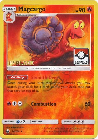 Magcargo (24/168) (League Promo 1st Place) [Sun & Moon: Celestial Storm] | Clutch Gaming