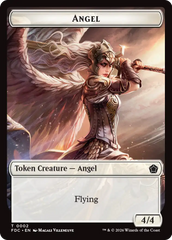 Angel (0001) // Angel (0002) Double-Sided Token [Foundations Commander Tokens] | Clutch Gaming