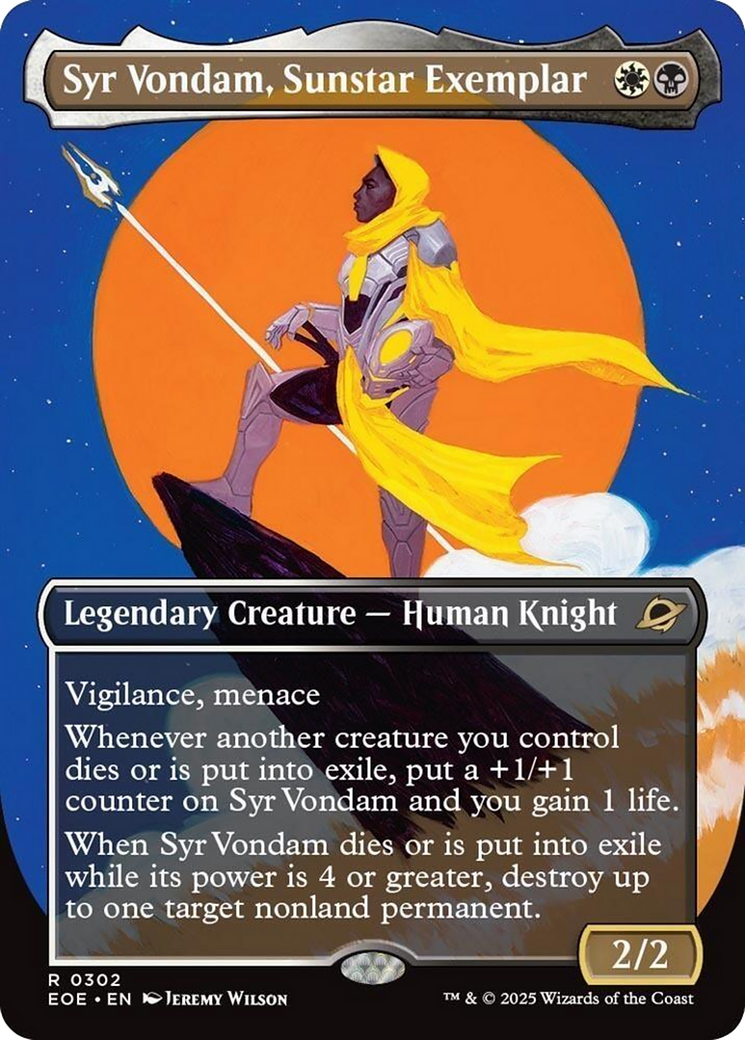 Syr Vondam, Sunstar Exemplar (Borderless) [Edge of Eternities] | Clutch Gaming
