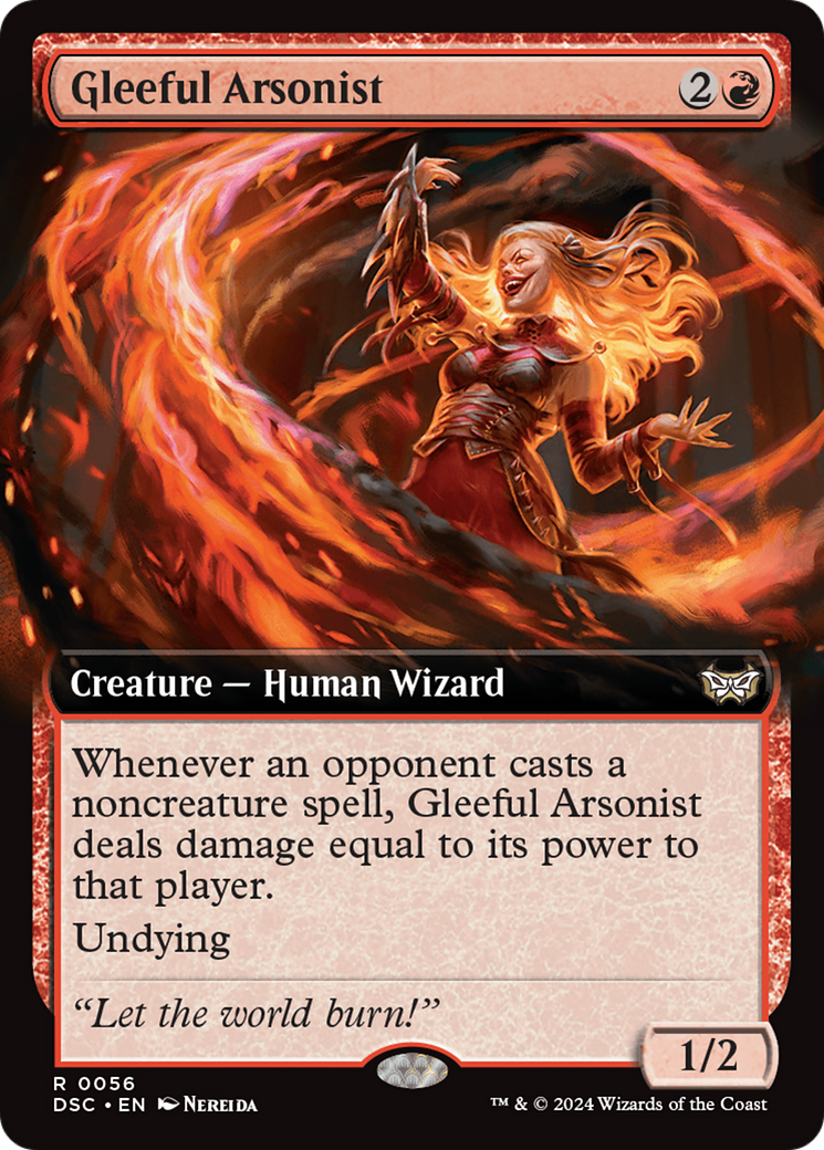 Gleeful Arsonist (Extended Art) [Duskmourn: House of Horror Commander] | Clutch Gaming