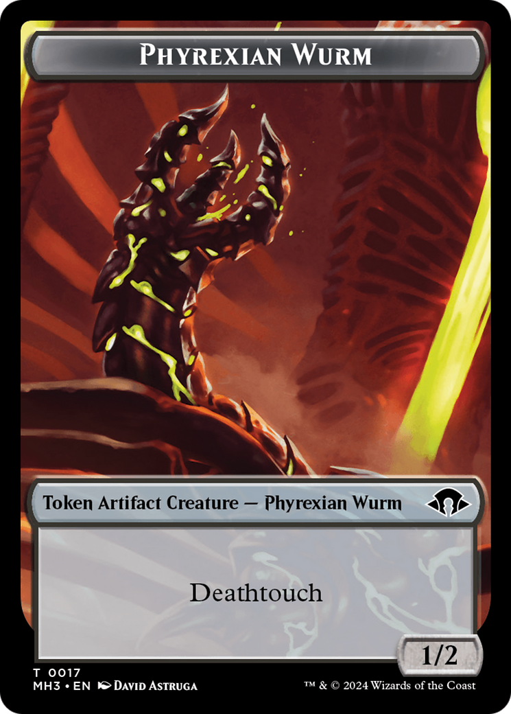 Phyrexian Wurm Token (0017) [Modern Horizons 3 Tokens] | Clutch Gaming