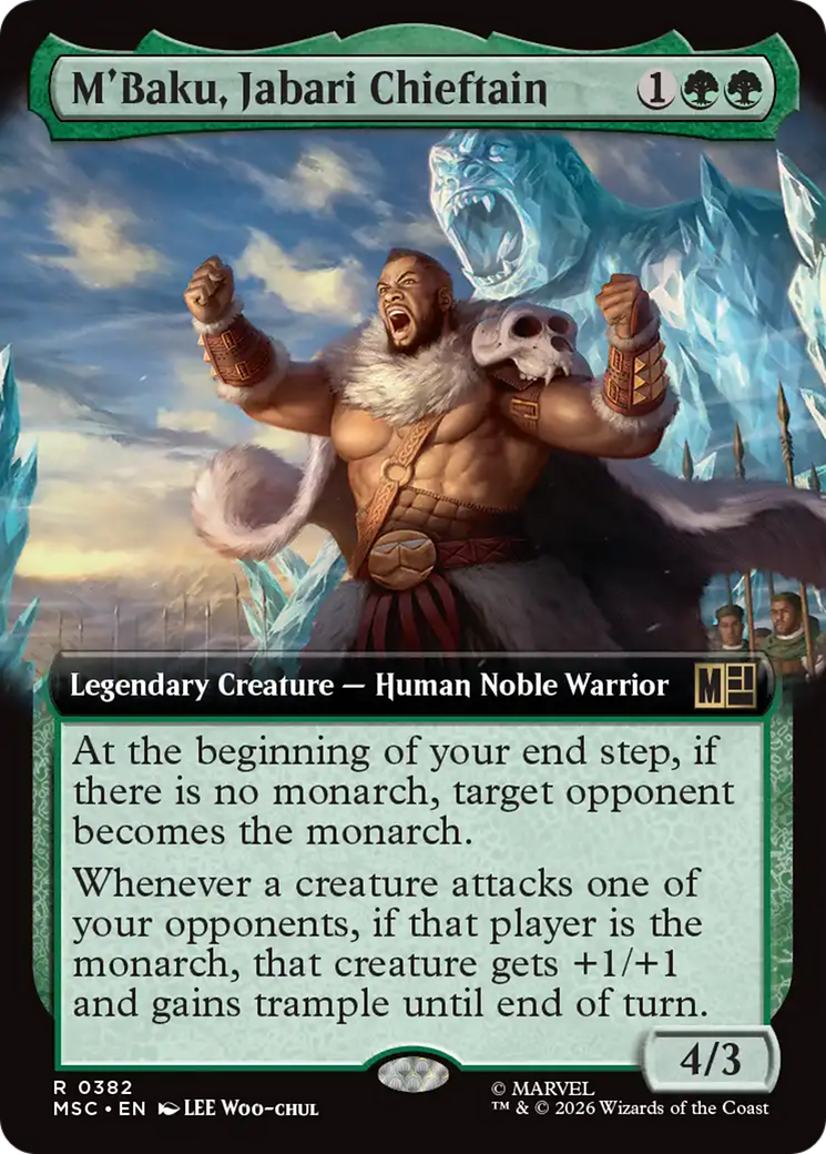 M'Baku, Jabari Chieftain (Extended Art) [Marvel Super Heroes Commander] | Clutch Gaming