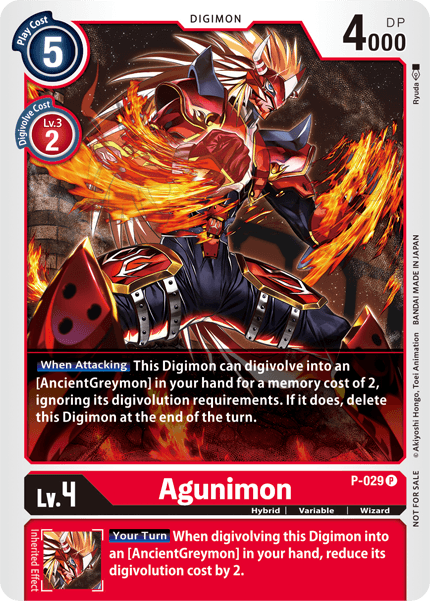 Agunimon [P-029] [Promotional Cards] | Clutch Gaming