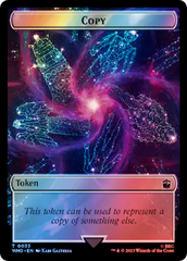 Copy // Beast Double-Sided Token (Surge Foil) [Doctor Who Tokens] | Clutch Gaming