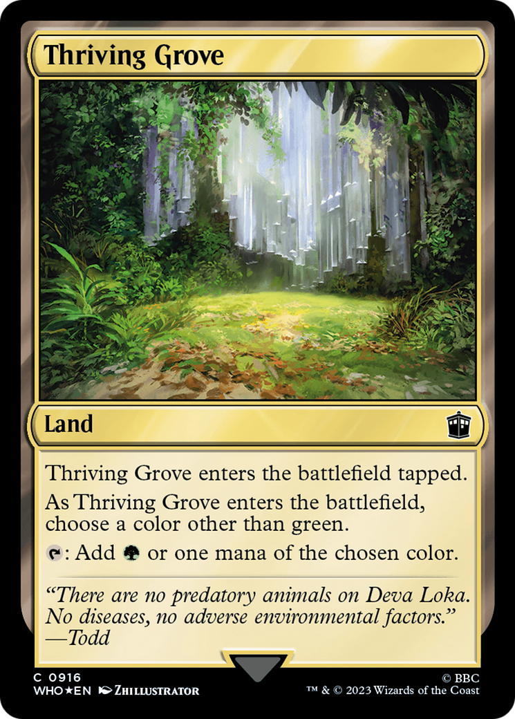 Thriving Grove (Surge Foil) [Doctor Who] | Clutch Gaming