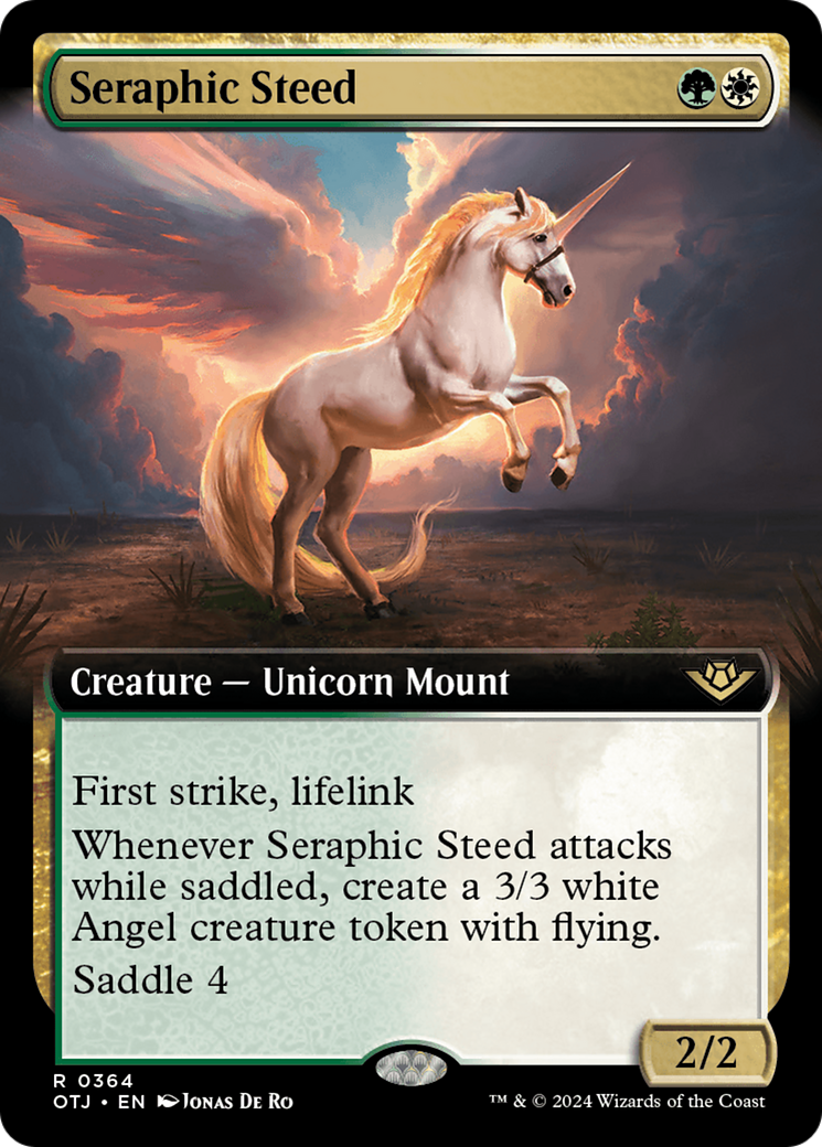 Seraphic Steed (Extended Art) [Outlaws of Thunder Junction] | Clutch Gaming