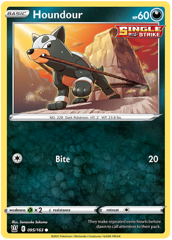 Houndour (095/163) [Sword & Shield: Battle Styles] | Clutch Gaming