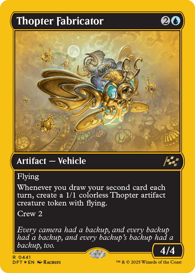Thopter Fabricator (First-Place Foil) [Aetherdrift] | Clutch Gaming