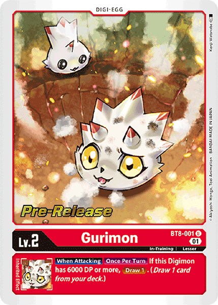 Gurimon [BT8-001] [New Awakening Pre-Release Cards] | Clutch Gaming