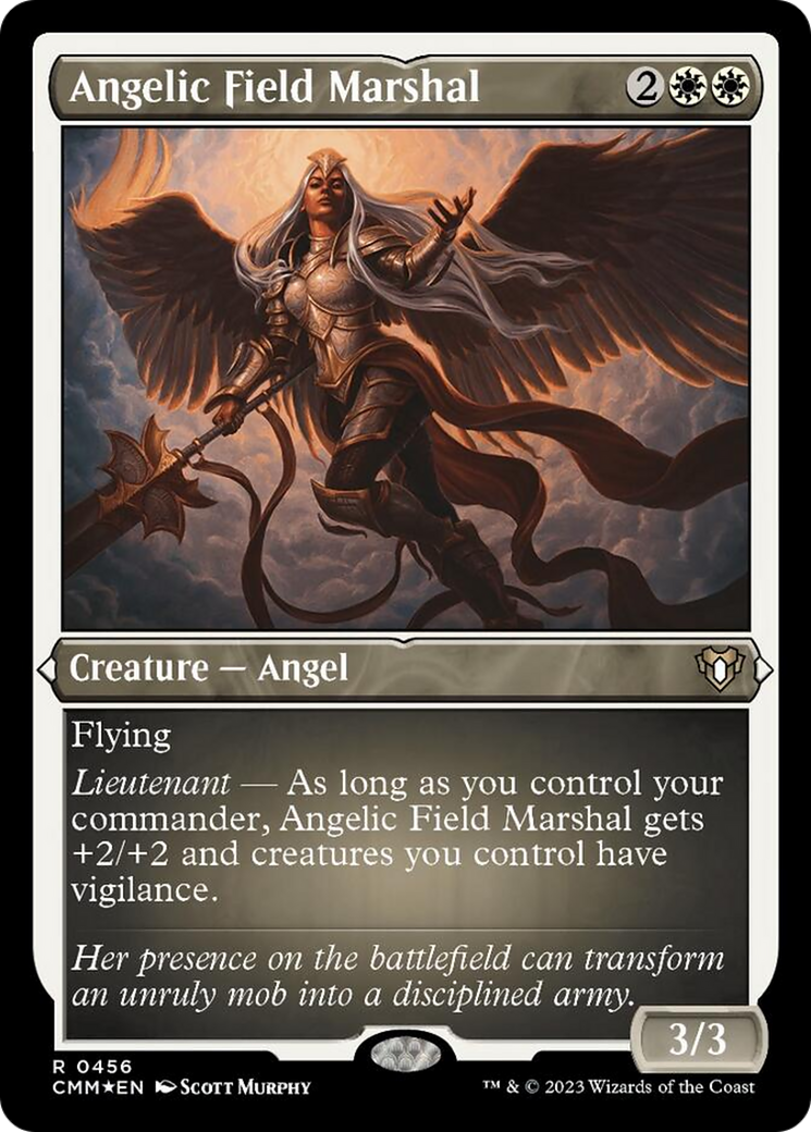 Angelic Field Marshal (Foil Etched) [Commander Masters] | Clutch Gaming