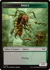 Insect (0013) // Manifest Double-Sided Token [Duskmourn: House of Horror Tokens] | Clutch Gaming