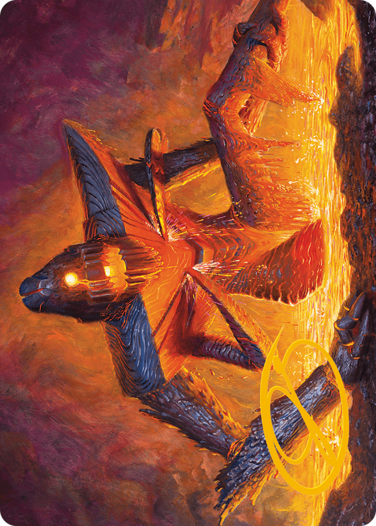 Molten Gatekeeper Art Card (Gold-Stamped Signature) [Modern Horizons 3 Art Series] | Clutch Gaming