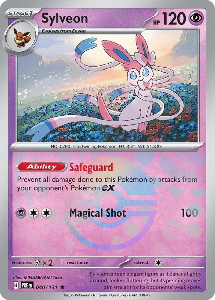 Sylveon (040/131) (Poke Ball Pattern) [Scarlet & Violet: Prismatic Evolutions] | Clutch Gaming