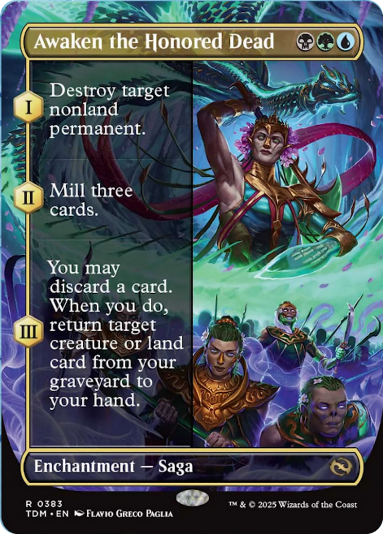 Awaken the Honored Dead (Borderless) [Tarkir: Dragonstorm] | Clutch Gaming