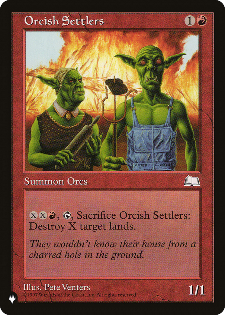 Orcish Settlers [The List Reprints] | Clutch Gaming