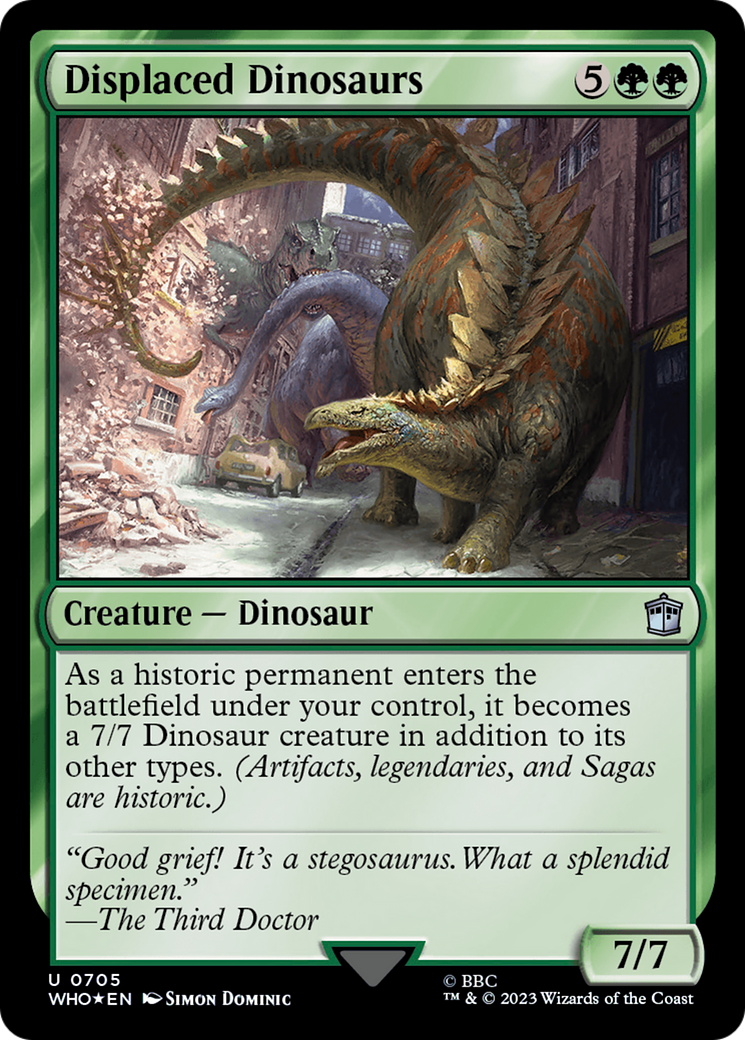 Displaced Dinosaurs (Surge Foil) [Doctor Who] | Clutch Gaming