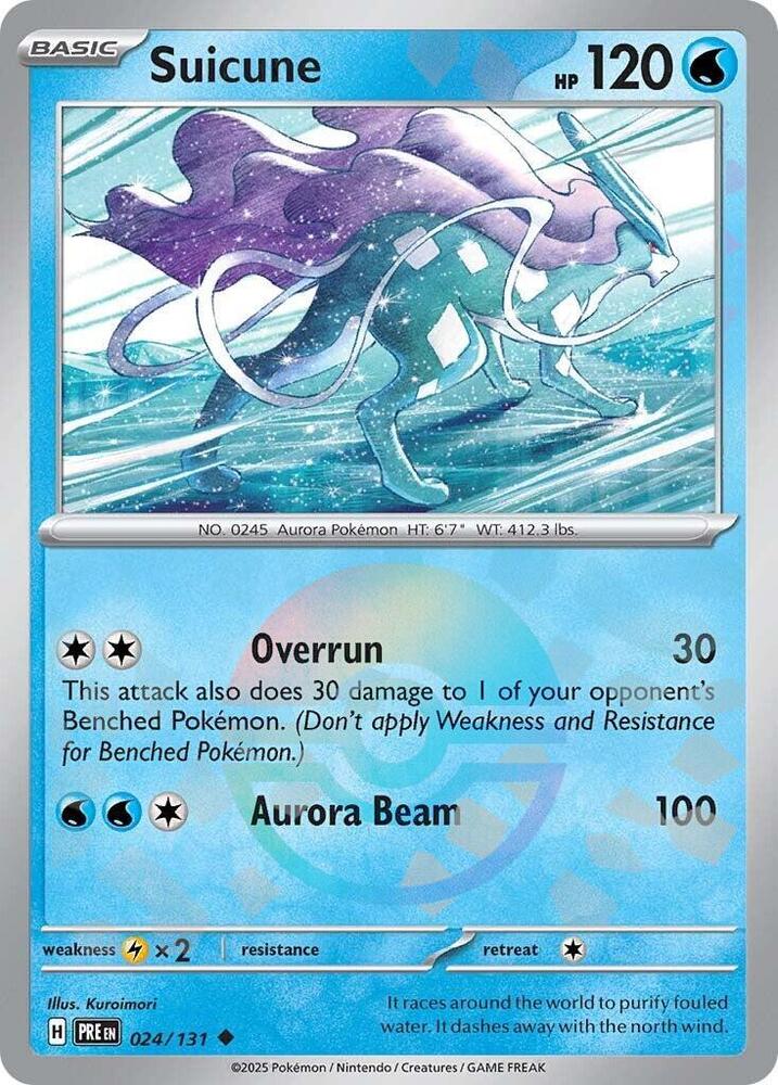 Suicune (024/131) (Poke Ball Pattern) [Scarlet & Violet: Prismatic Evolutions] | Clutch Gaming