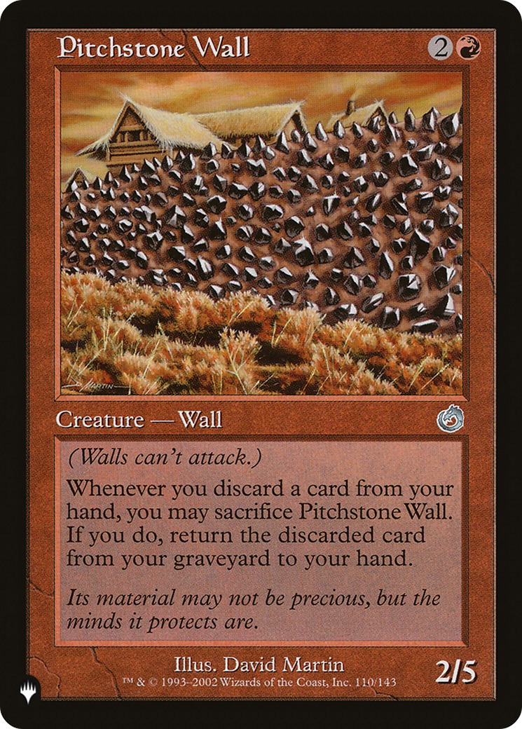 Pitchstone Wall [The List Reprints] | Clutch Gaming