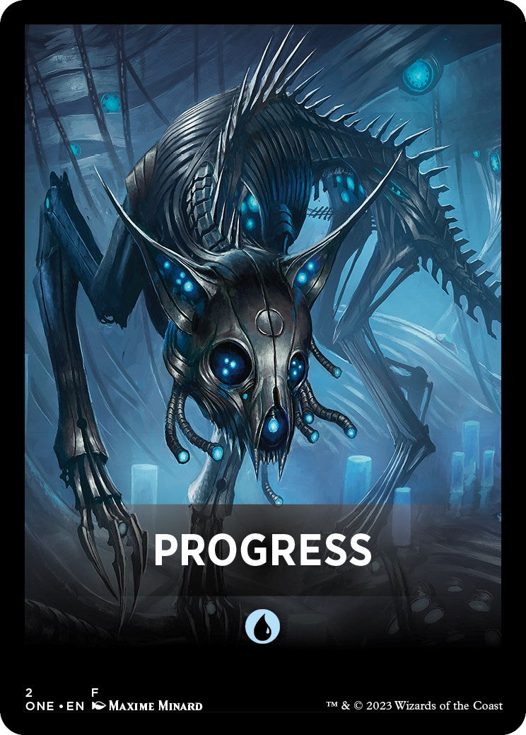 Progress Theme Card [Phyrexia: All Will Be One Tokens] | Clutch Gaming