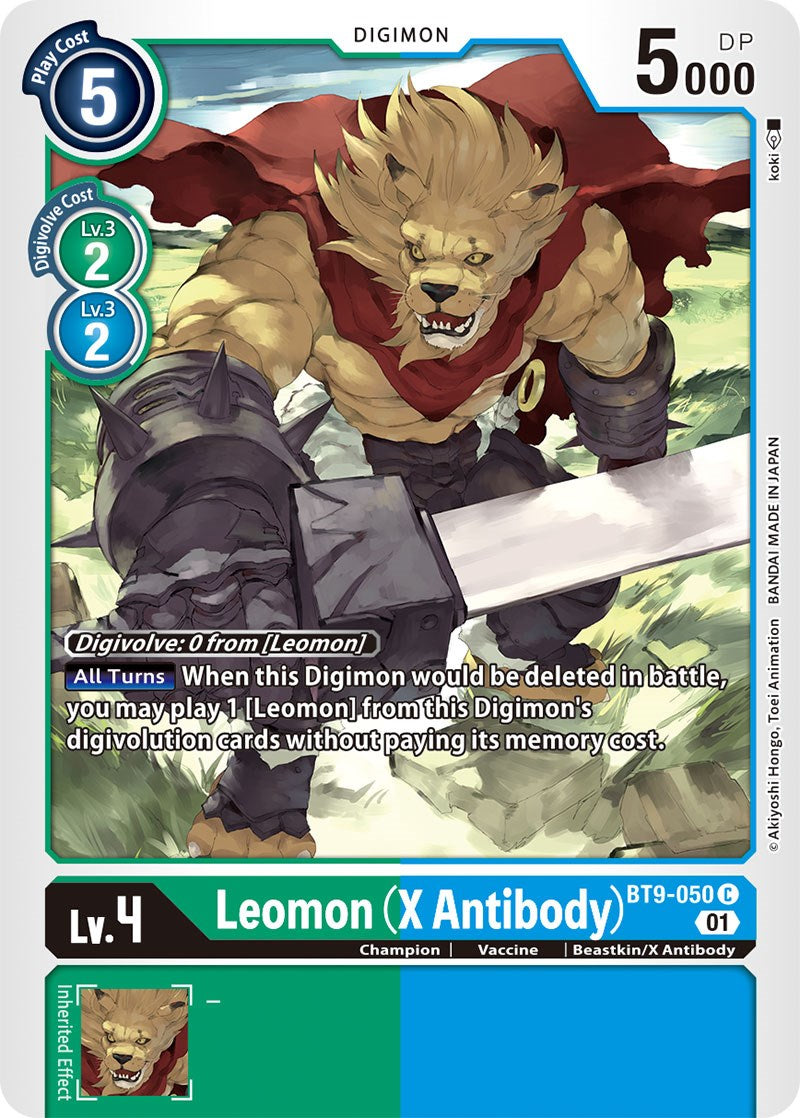 Leomon (X Antibody) [BT9-050] [X Record] | Clutch Gaming