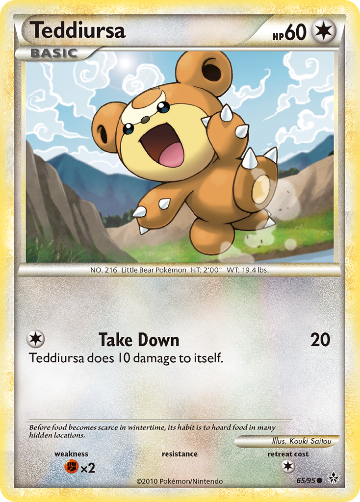 Teddiursa (65/95) [HeartGold & SoulSilver: Unleashed] | Clutch Gaming