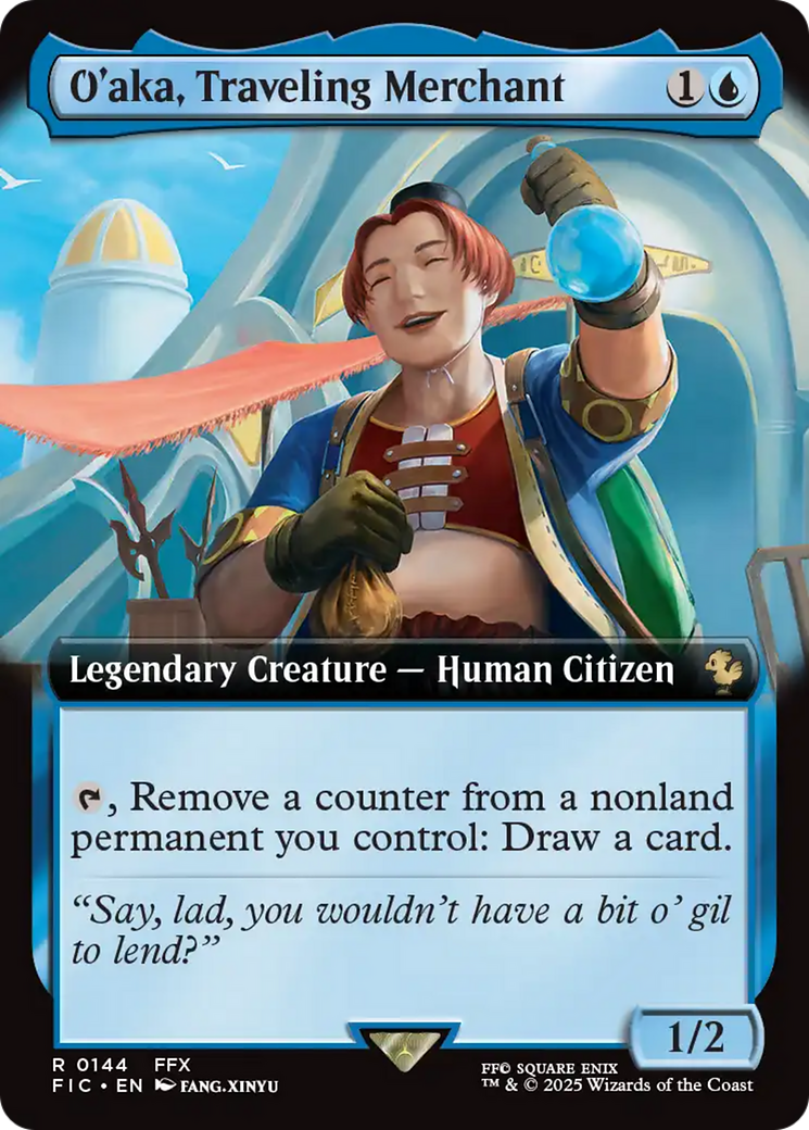 O'aka, Traveling Merchant (Extended Art) [FINAL FANTASY Commander] | Clutch Gaming